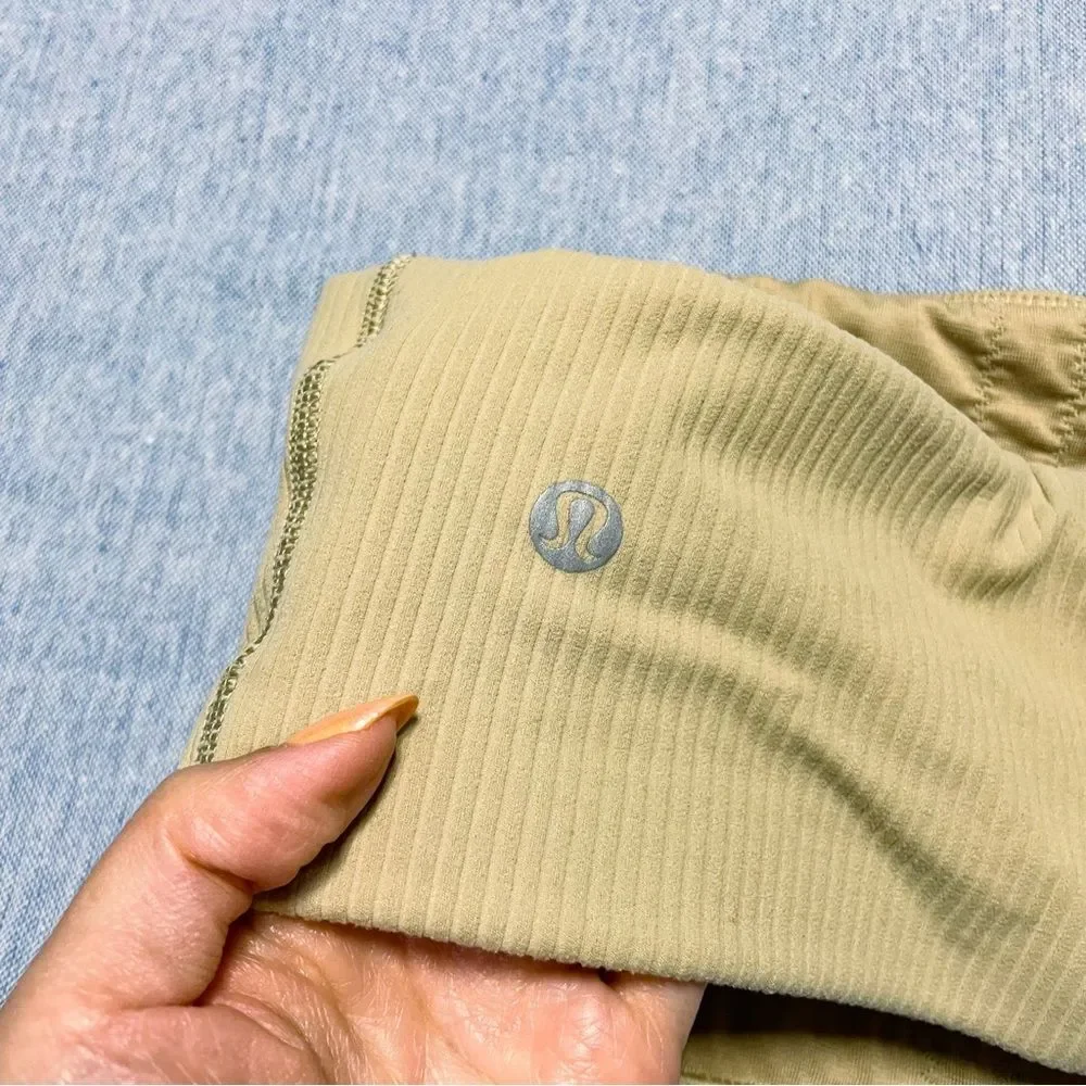 Lululemon Ribbed Nulu Asymmetrical Yoga Bra Size 6